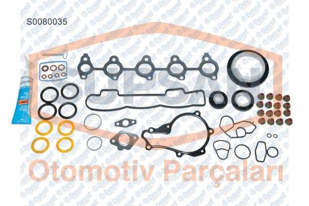 SUPSAN S0080035 Motor Takim Conta ( Alt / Ust Full ) S.K.C Haric-Keceli-Subap Lastikli 307 308 407 Partner Tepee Partner Ii 3008 207 C4 Berlingo Ii Berlingo Iii C5 C4 (B7) Ds4 Expert Iii Jumpy Iii Dv6 1.6hdi C3 (Dv4ted4) 1.4hdi 16v Ford Focus 1.6tdci